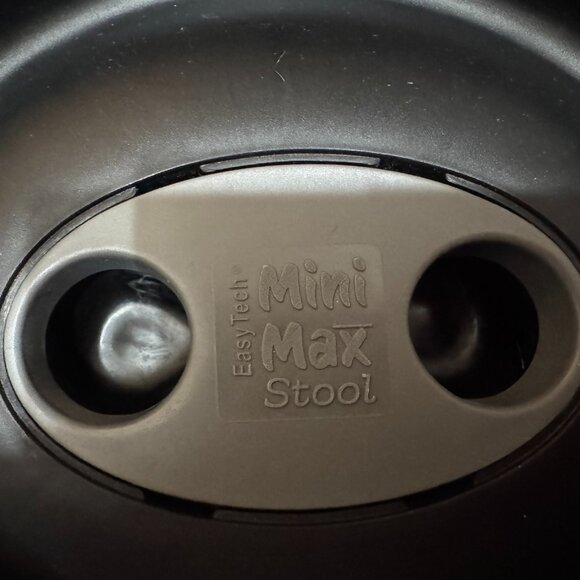 Mini Max Portable Collapsible Telescoping Stool with Handle, Grey/Black - Picture 6 of 16